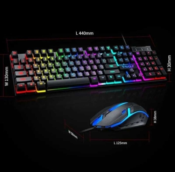 Gaming go Игровая клавиатура  и мишка очень удобно нажимать красиво