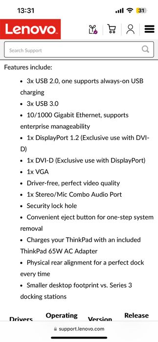 Lenovo Thinkpad Pro Dock 40A1