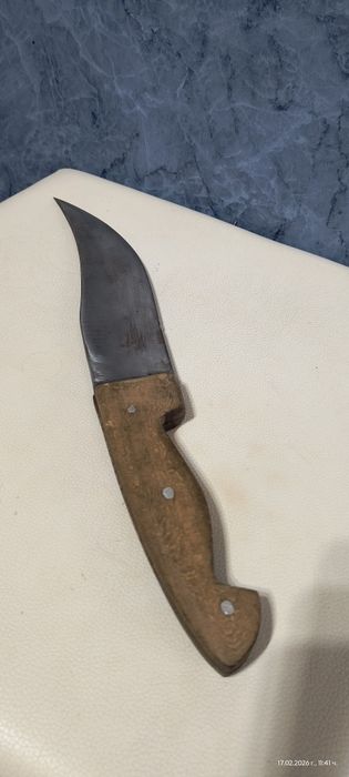 Стар голям, масивен нож 37см.