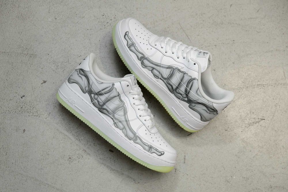 Sneakers af1 skeleton cu eticheta (nu Nike, Gucci, Adidas, Balenciaga)