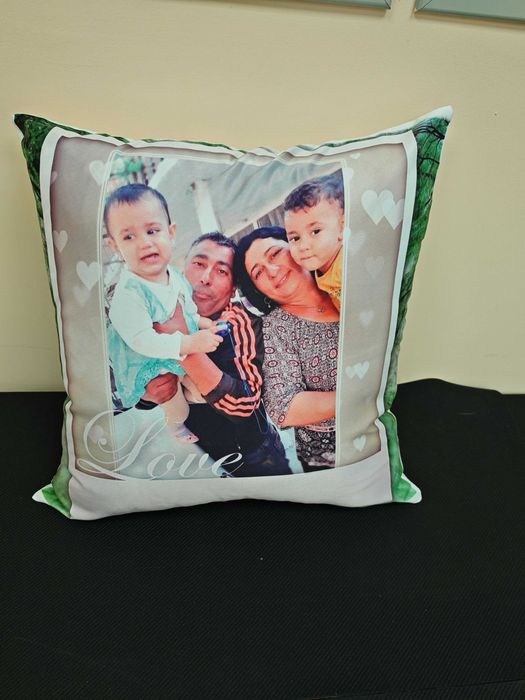 Възглавница със снимка 40 х 40 см. Възглавничка Бебешка детска