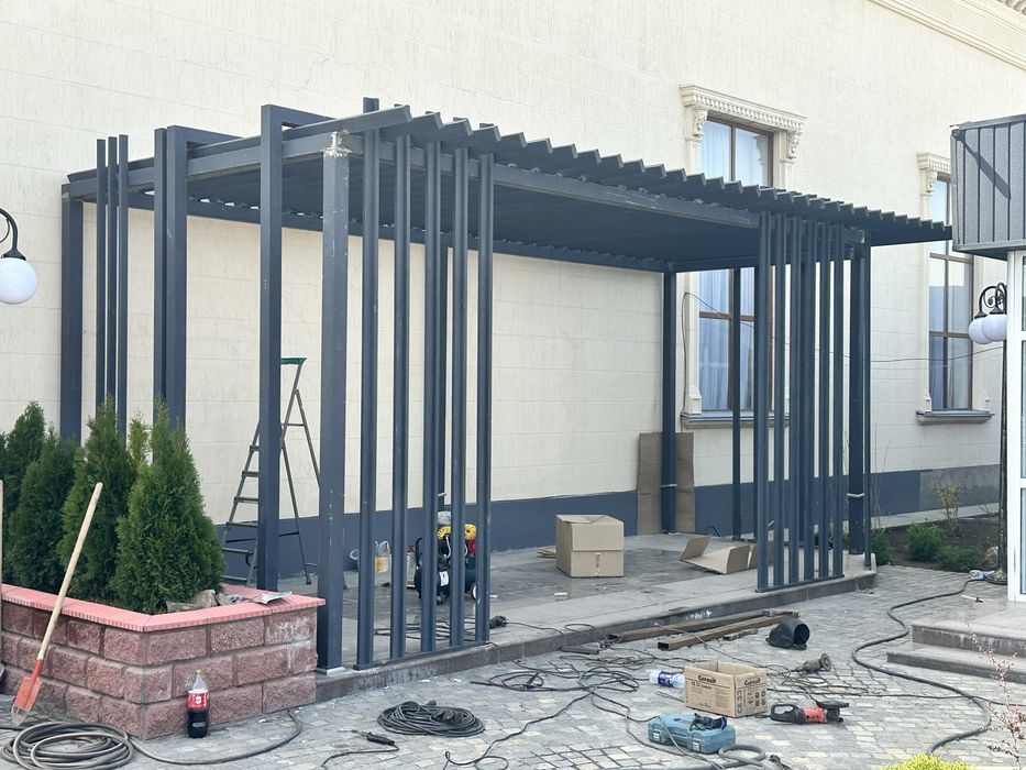 Сварочные работы навесы лапасы