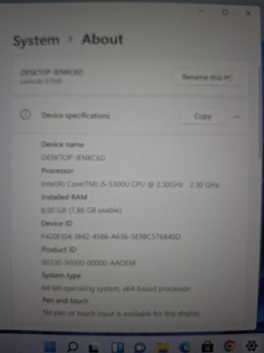 Dell latitude E7450