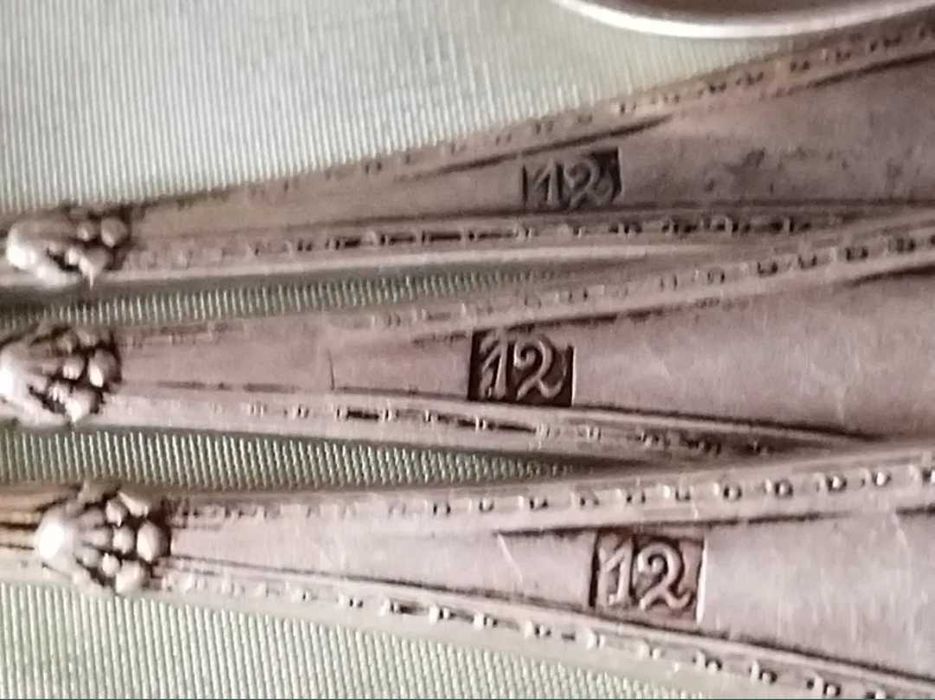 Set lingurite argint masiv romanesti