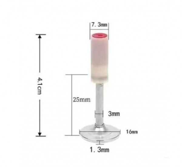 Пирони за пистолет, малки, заряд, прави, Ф7,3x25mm, кутия 100бр.