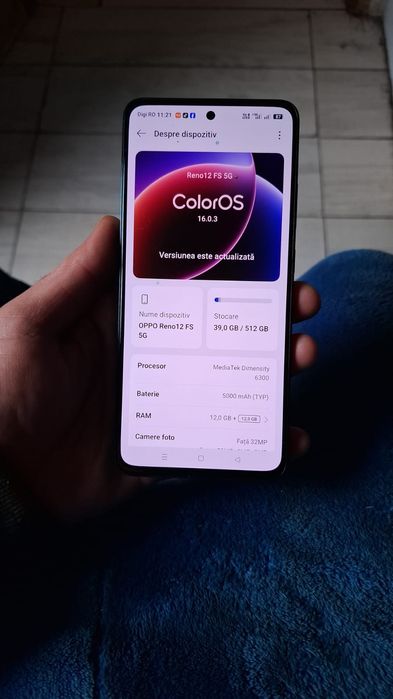 Vând sau schimb Oppo reno 12 FS 512 Gb 12 Gb ram
