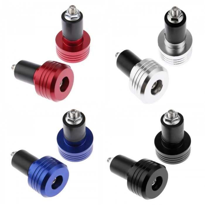 Универсални тапи за мотоциклет РА558, 2бр, Черен, Червен, Сив и син