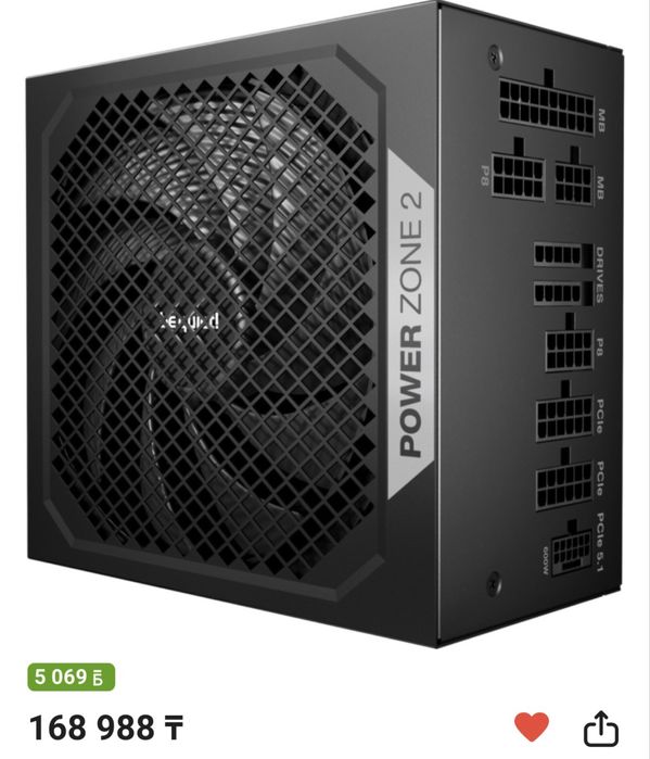 Мощный блок питания Be quiet 1000ватт