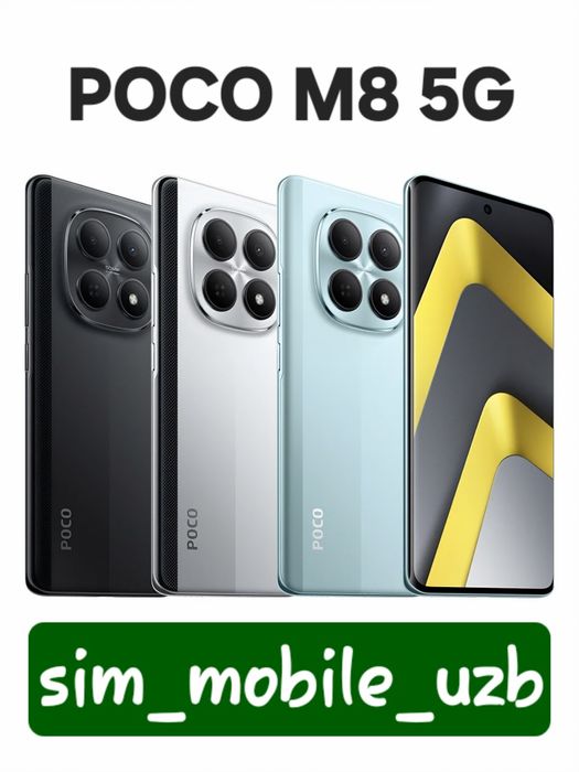 POCO M8 5G  2026 New Super Skidka+Garantiya+Dastavka