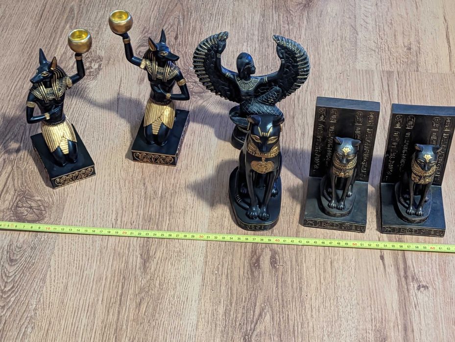 Set statuete decorative Egiptul Antic (Anubis, Bastet, Isis)