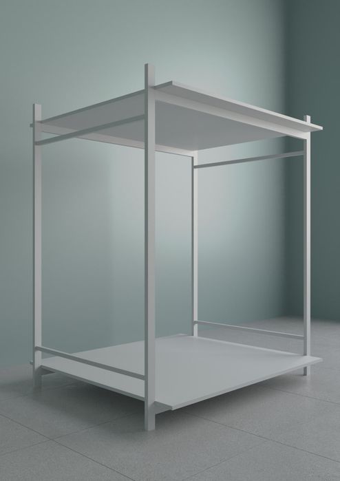 Металлический стеллаж для магазина