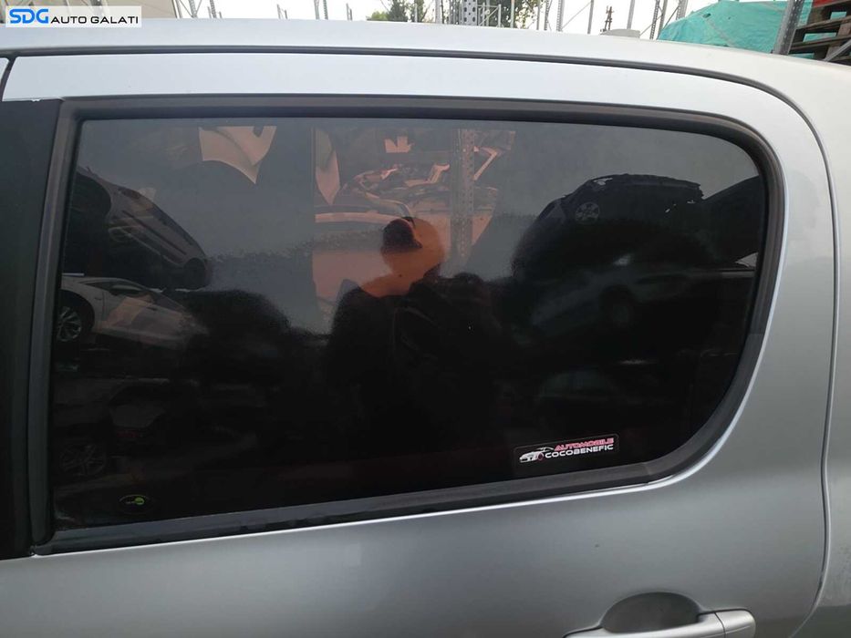 Geam Culisant de pe Usa Portiera Stanga Spate Peugeot 307 Hatchback Scurt 2002 - 2008 [Q8069]