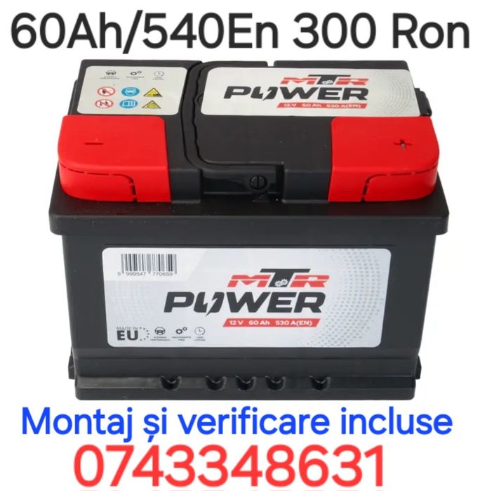 Baterii baterie acumulatori auto Noi și Sh la  cel mai bun preț 60 65 72 88 si 90 ah