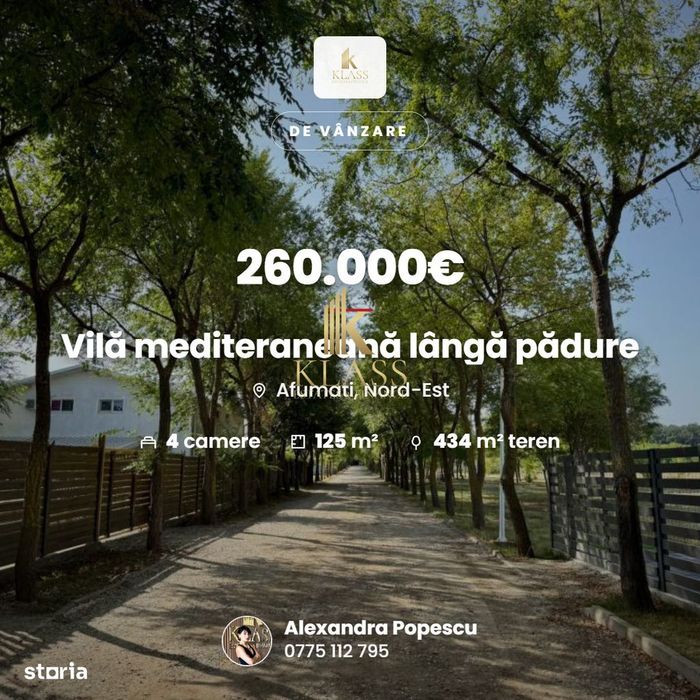 Vila mediteraneana langa padure
