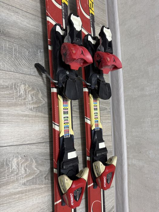 Детские горные лыжи + палки