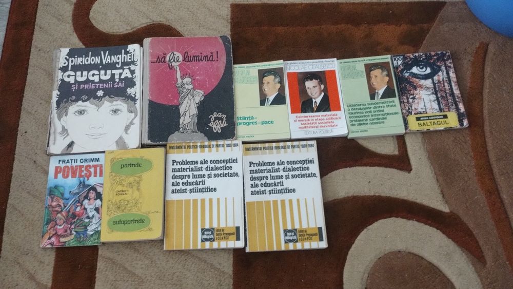 Carti vechi cu Nicolae Ceausescu