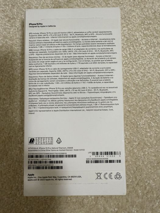 Iphone 15 pro natural titanium