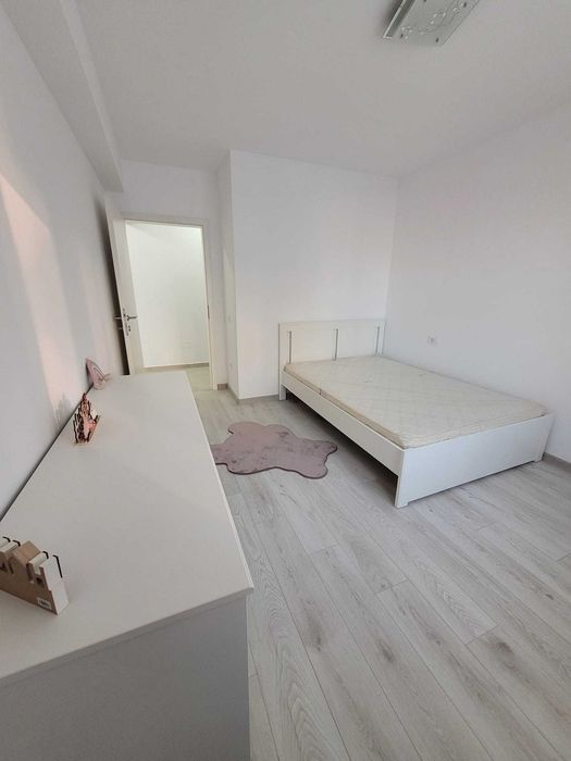 set neutilizat cadru + somiera songesant IKEA  140 x 200 + saltea