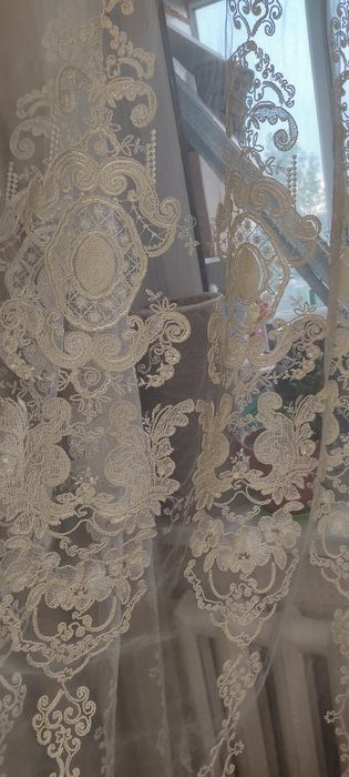 Продам тюль с со шторами.