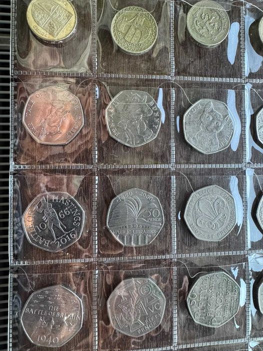 Colecție 30 monede britanice – £1, 50p, 2p, 5p și 1p, comemorative