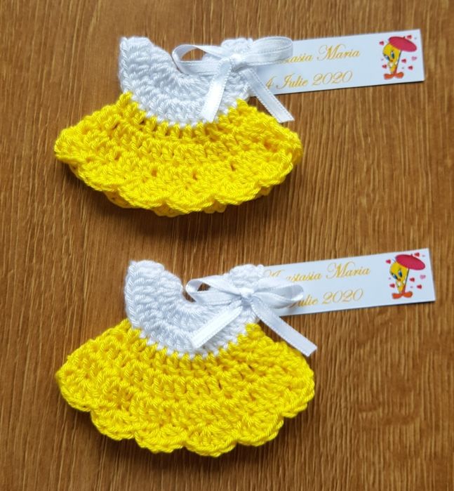 Marturii de botez crosetate pentru fetite