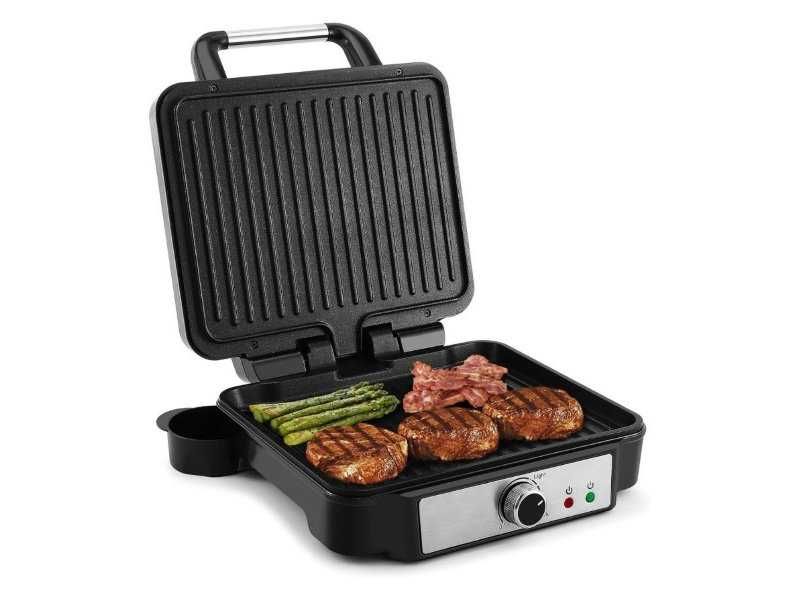 Контактен Грил с Незалепващи Плочи и Отваряне на 180° YASHE Panini, 1800W