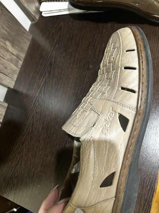 мужские туфли 42 р кожа rieker