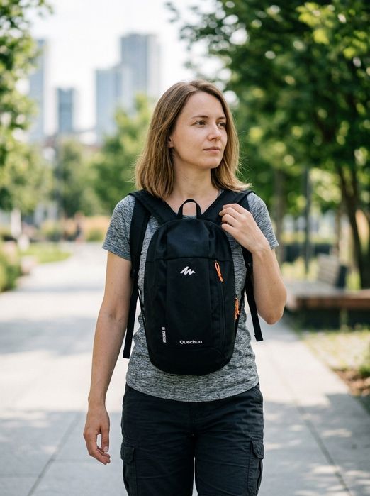 Туристическа раница Quechua Arpenaz 10L (Decathlon) - черен цвят