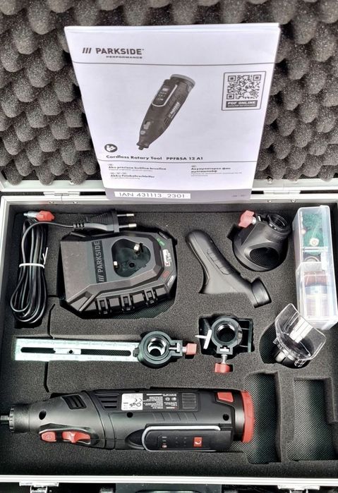Parkside : Оберфреза 20v комплект, Импакт ¼" 170N 12v  60€,, Фин Мултишлайф  12v, Флекс 20v F6