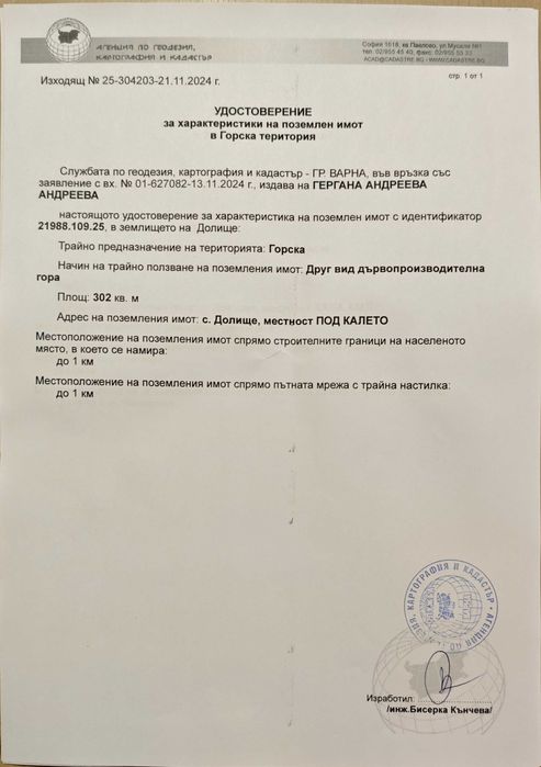 Продавам изоставена нива Долище 20000 EUR