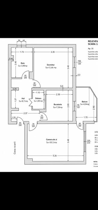 Inchiriez apartament 2 camere in Cernavoda