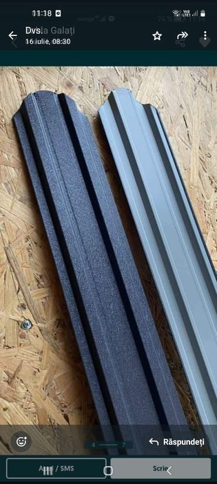 Sipca metalica la pret de producator, gri mat, maro mat, maro lucios.