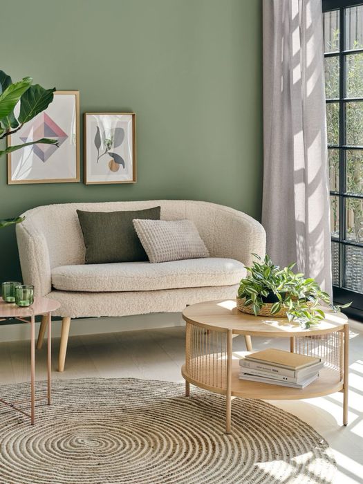 Canapea 2 persoane pluş jysk ( ikea )  noua etajera