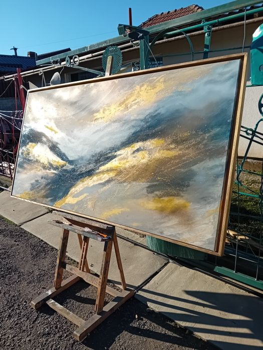 Tablou decorativ cu foita de aur