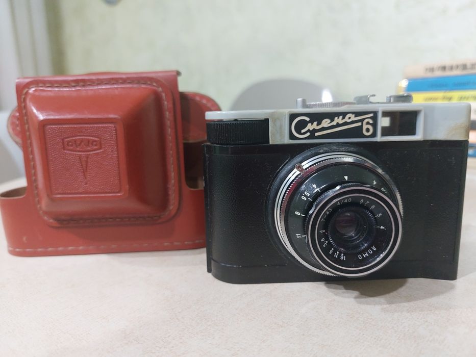 Фотоаппарат СССР «Смена-6» + оригинальный кожаный футляр