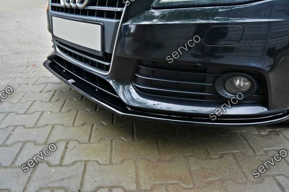 Prelungire splitter bara fata Audi A4 B8 2007-2011 v1 - Maxton Design