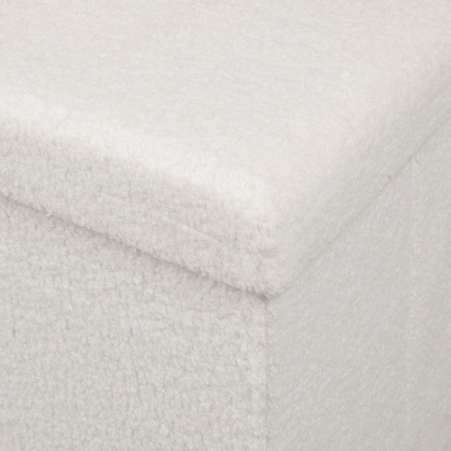 Бяла табуретка с място за съхранение/табуретка