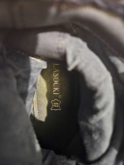 Cizme/ghetute piele albastre mar 41