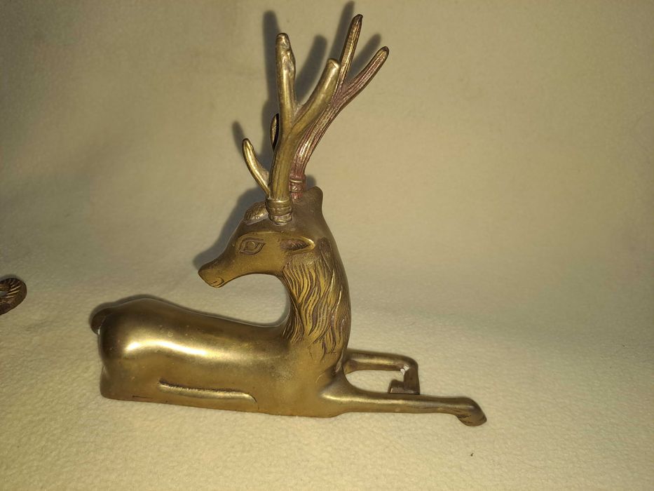 statueta figurina cerb tap bronz