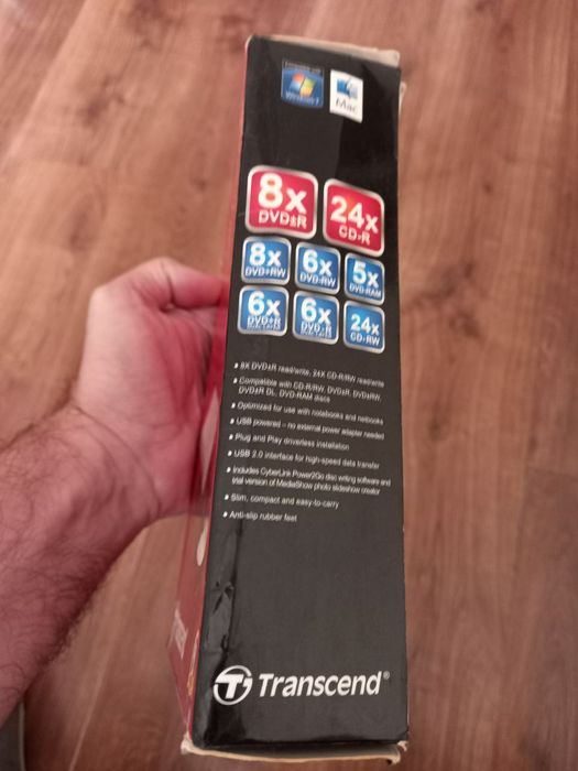 Пишущий CD  плеер Transcend.