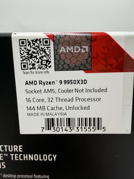 Procesor Amd Ryzen 9 9950X3D Sigilat Livram In Tara Colet Cu Verificar