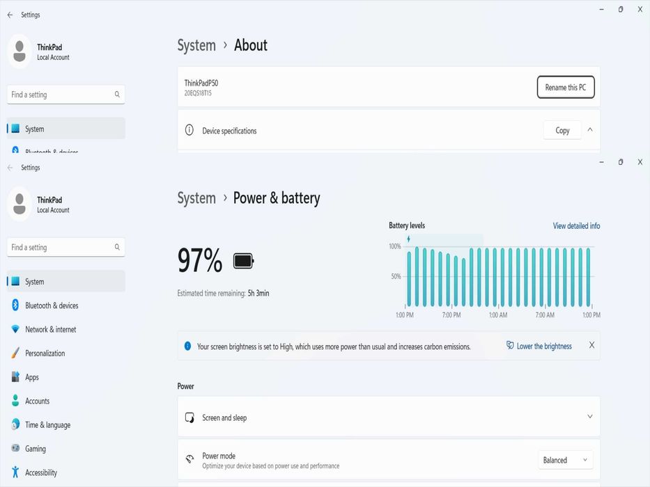 Мощен Лаптоп Lenovo Thinkpad P50 15.6" i7-6820HQ/RAM16GB/SSD 480GB