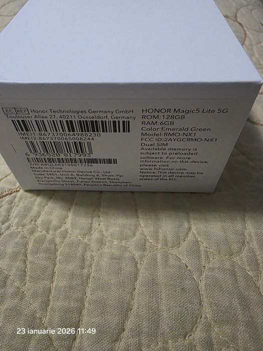 Honor Magic 5 Lite, ca nou, Emerald Green