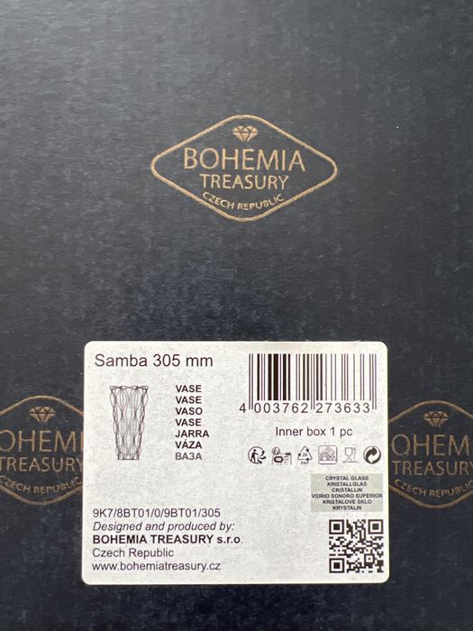 Ваза “BOHEMIA” SAMBA 305mm