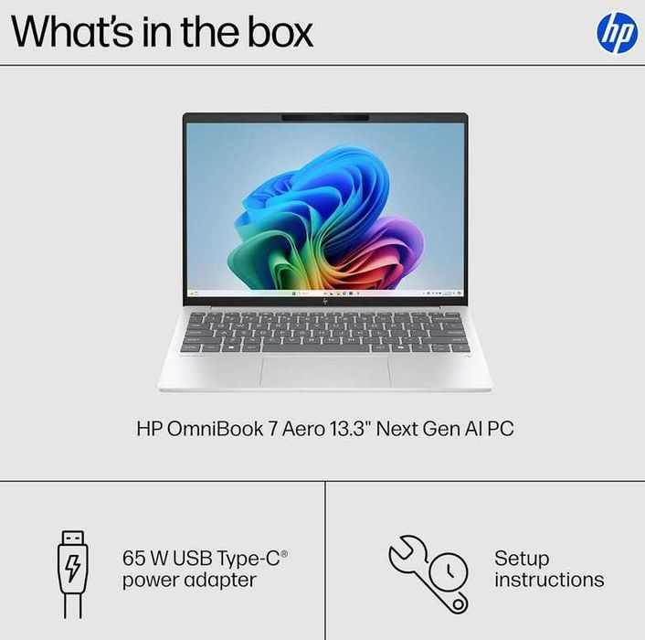 HP OMNIBOOK 7 AERO AI 970g Ryzen 5 340 16GB 256SSD 14" 400Nit