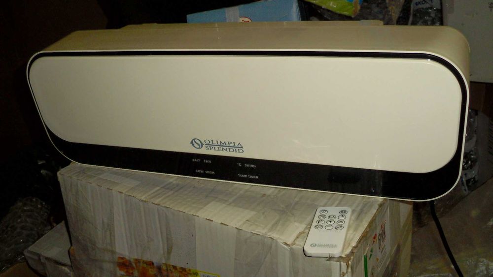 Вентилаторна печка OLIMPIA  за стена/ баня / 2000 W, LED Дистанционно