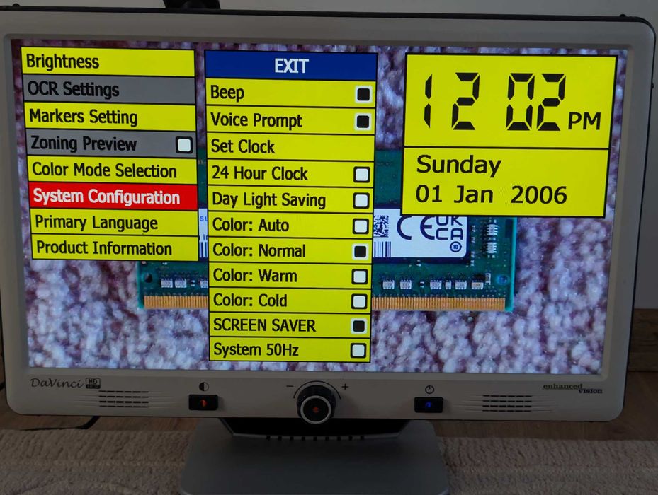 Lupa digitala / microscop Enhanced Vision DaVinci 24″ HD