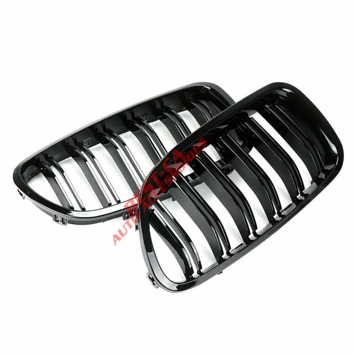Двойни бъбреци ребра за BMW E60 2003 - 2009 черен пиано лак тип М5