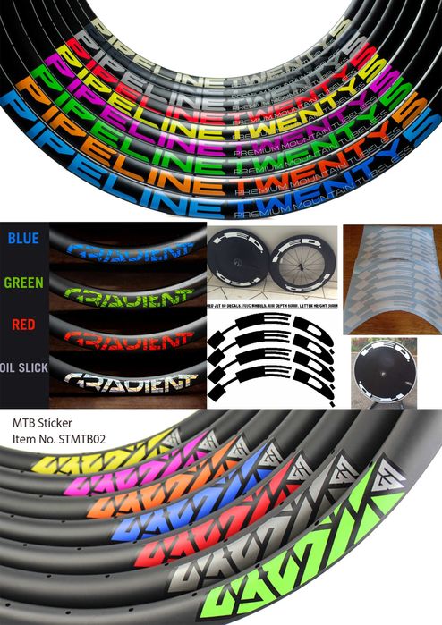 Стикери за вилка,шок,капли,рамка MTB DH Ebike Cube Giant Canyon и др.