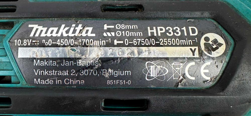 Makita HP331D - Акумулаторен ударен винтоверт 12V 2.0Ah